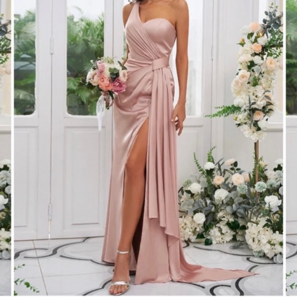 Bridesmaid dress.